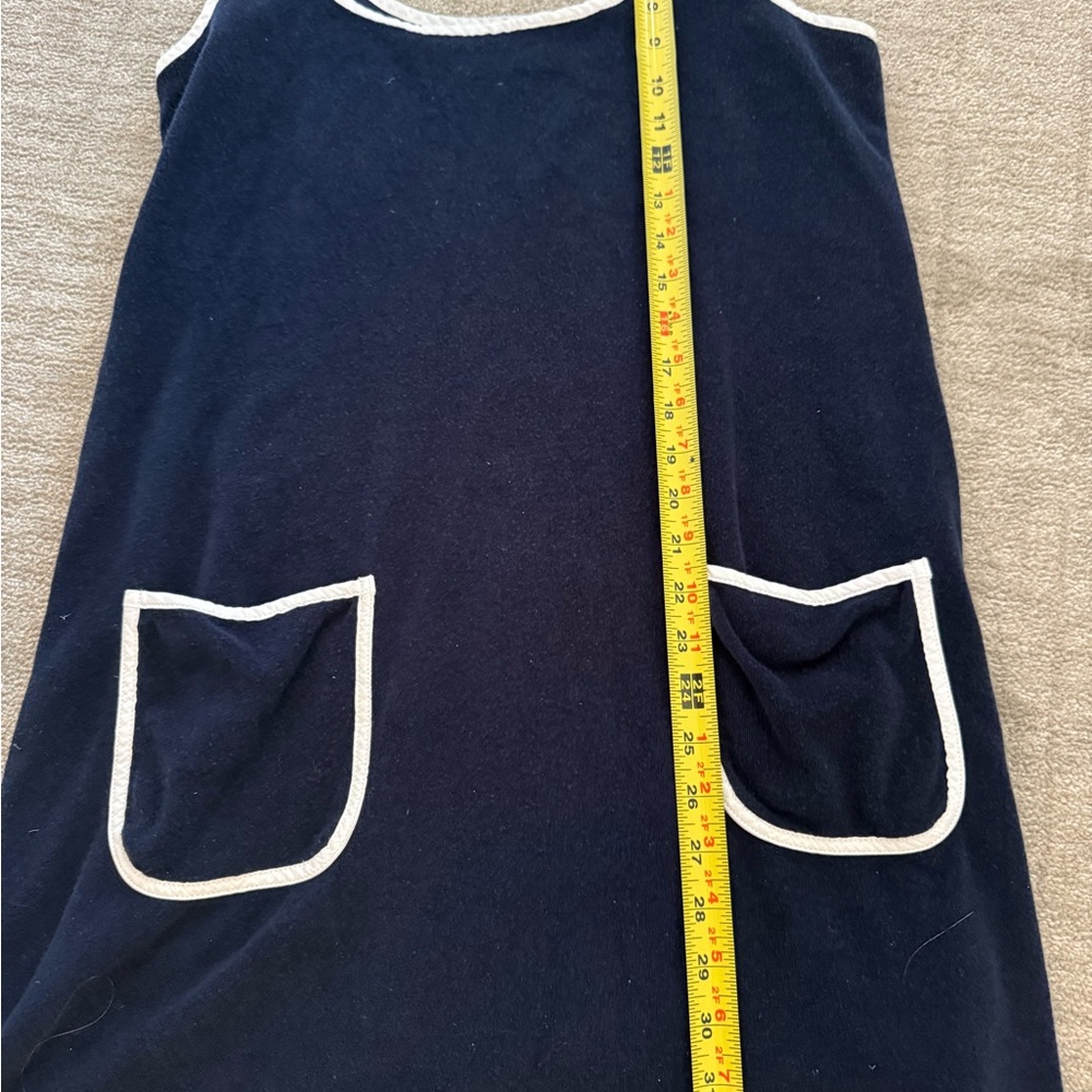 Tuckernuck Terrycloth Navy Cover Up Dress with White Accents - Picture 4 of 7